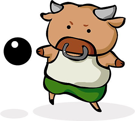 EPS 클립아트 동물 척추동물 캐릭터 육지동물 스포츠 일러스트 포유류 사람없음 운동 가축 소 황소 포환 포환던지기 일러캐릭터 스포츠용품 건강 육상스포츠 파일형식 벡터