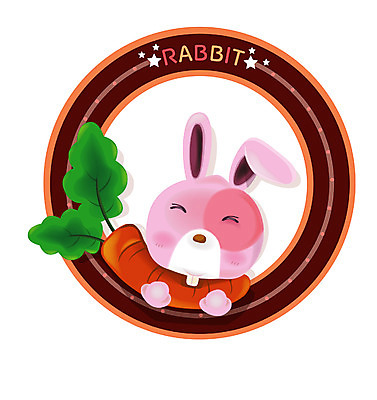 EPS 동물 척추동물 캐릭터 육지동물 동물캐릭터 채소 일러스트 포유류 사람없음 당근 십이지신 운세 토끼띠 토끼 토끼캐릭터 일러캐릭터 뿌리채소 반려동물 파일형식 벡터