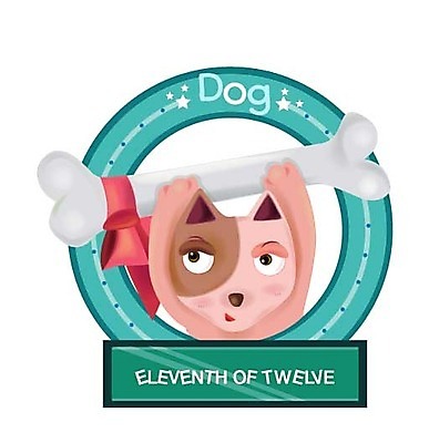 EPS 동물 척추동물 캐릭터 육지동물 리본 일러스트 홍보캐릭터 포유류 뼈 사람없음 반려동물 십이지신 개 개띠 강아지 개뼈다귀 일러캐릭터 애견간식 파일형식 벡터