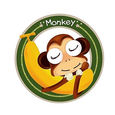 EPS 동물 척추동물 캐릭터 육지동물 과일 일러스트 포유류 바나나 사람없음 십이지신 원숭이띠 원숭이 운세 일러캐릭터 파일형식 벡터