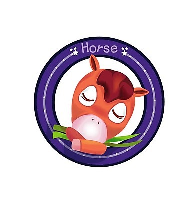 EPS 동물 척추동물 캐릭터 육지동물 일러스트 포유류 초식동물 사람없음 십이지신 운세 말_동물 풀 말띠 말캐릭터 망아지 일러캐릭터 식물 새끼 동물캐릭터 파일형식 벡터