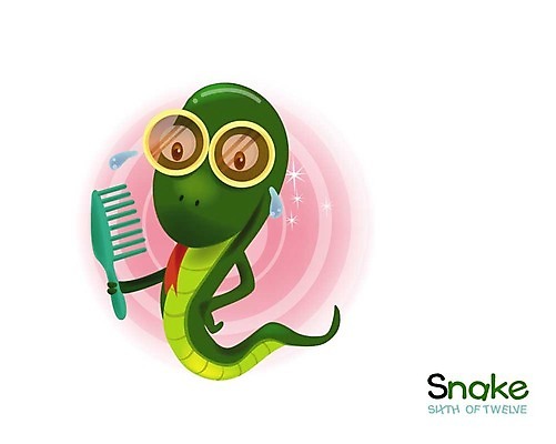 EPS 동물 척추동물 캐릭터 일러스트 파충류 사람없음 십이지신 운세 머리빗 뱀띠 뱀 눈물 일러캐릭터 감정 미용용품 파일형식 벡터