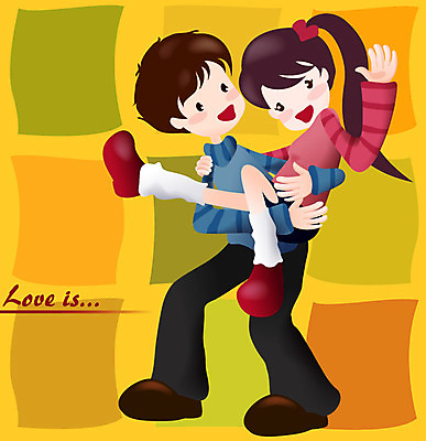 EPS 커플 여자 남자 감정 일러스트 화이트데이 발렌타인데이 사랑 사람 소년 두명 로맨틱 국내일러스트 어린이 컨셉 관계 데이이벤트 파일형식 벡터