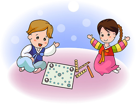 EPS 전신 클립아트 한국문화 한국전통 전통 여자 명절 남자 어린이 일러스트 새해 한국 사람 앉기 소녀 소년 두명 설날 전통놀이 윷 윷놀이 전통의상 한복 어린이만 국내일러스트 동양문화 기념일 아시아 모션 놀이 파일형식 벡터