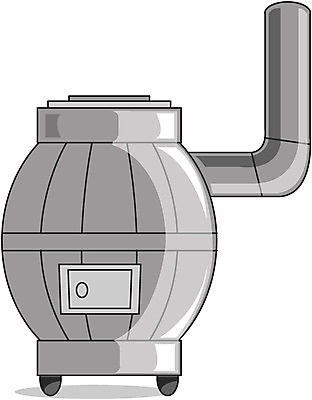 EPS 생활용품 겨울 일러스트 풍경 사람없음 난방기 난로 오브젝트 난방 연탄난로 국내일러스트 계절 난방용품 파일형식 벡터