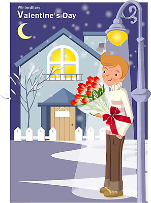 EPS 커플 기념일 남자 초등학생 어린이 꽃다발 가로등 일러스트 화이트데이 주택 발렌타인데이 선물 사랑 한명 사람 소년 야외 로맨틱 야간 남자만 남자한명만 어린이만 소년만 소년한명만 국내일러스트 자연요소 1 학생 공공시설 꽃 감정 컨셉 관계 데이이벤트 이벤트 건물 파일형식 벡터