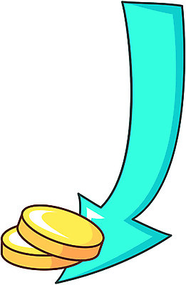 EPS 클립아트 산업 돈 일러스트 비즈니스 사람없음 금융 동전 오브젝트 손실 재정 적자 국내일러스트 경제 재산 파일형식 벡터