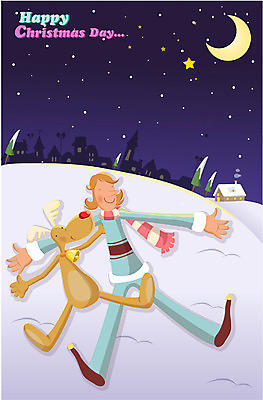 EPS 계절 기념일 남자 별 종교 크리스마스 겨울 일러스트 휴식 한명 사람 20대 성인 야외 산타클로스 마을 루돌프 달 야간 남자만 남자한명만 성인남자만 청년만 청년남자만 청년남자한명만 성인한명만 성인남자한명만 성인만 국내일러스트 자연요소 1 컨셉 사슴 이벤트 청년 파일형식 벡터