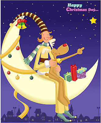 EPS 계절 기념일 남자 별 종교 크리스마스 겨울 일러스트 주택 선물 한명 사람 20대 성인 야외 산타클로스 루돌프 달 야간 남자만 남자한명만 성인남자만 청년만 청년남자만 청년남자한명만 성인한명만 성인남자한명만 성인만 국내일러스트 자연요소 1 사슴 이벤트 청년 건물 파일형식 벡터