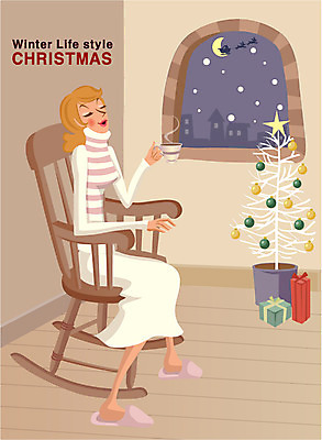EPS 우먼라이프 라이프스타일 계절 여자 커피 크리스마스 겨울 일러스트 날씨 휴식 실내 선물 한명 사람 20대 성인 취미 라이프 크리스마스트리 방 눈 야간 여자만 여자한명만 성인여자만 청년만 청년여자만 성인한명만 청년여자한명만 성인여자한명만 성인만 국내일러스트 자연요소 1 기념일 음료 컨셉 청년 내부 생활 파일형식 벡터