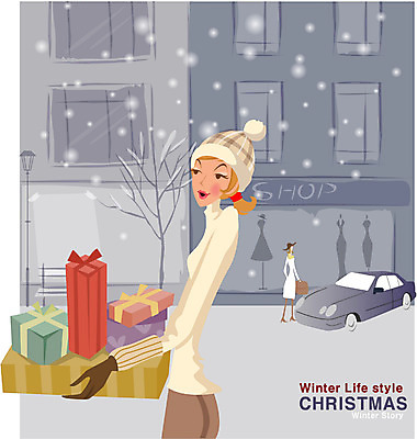 EPS 우먼라이프 라이프스타일 계절 여자 기념일 종교 크리스마스 겨울 일러스트 자동차 날씨 거리 선물 한명 사람 20대 성인 야외 쇼핑 상점 눈 여자만 여자한명만 성인여자만 청년만 청년여자만 성인한명만 청년여자한명만 성인여자한명만 성인만 국내일러스트 자연요소 1 육상교통 이벤트 청년 생활 파일형식 벡터