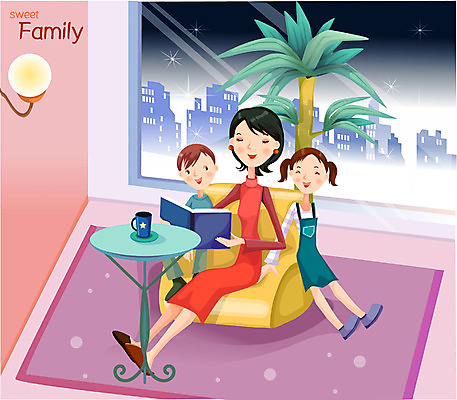 EPS 여자 어린이교육 교육 남자 딸 행복 별 아들 어린이 거실 야경 일러스트 창문 가정 가족 탁자 하늘 엄마 집안 조명 주택 실내 남매 사랑 가족애 사람 소녀 빌딩 소년 건물 세명 부모 야자수 독서 화목 카펫 육아 자녀 창가 즐거움 국내일러스트 자연요소 나무 건축물 감정 가구 컨셉 관계 내부 야간 파일형식 벡터 풍경_경치