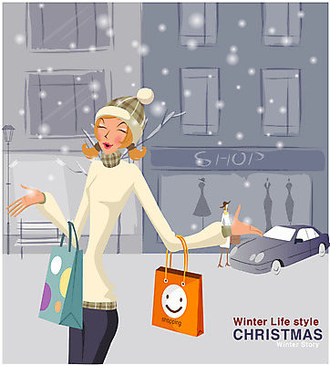 EPS 우먼라이프 라이프스타일 계절 여자 크리스마스 겨울 일러스트 자동차 날씨 거리 한명 사람 20대 성인 야외 쇼핑 상점 눈 여자만 여자한명만 성인여자만 청년만 청년여자만 성인한명만 청년여자한명만 성인여자한명만 성인만 국내일러스트 자연요소 1 기념일 육상교통 청년 생활 파일형식 벡터