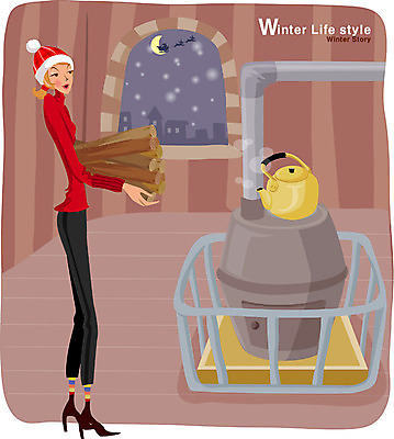 EPS 나무 라이프스타일 계절 여자 기념일 크리스마스 겨울 일러스트 주전자 실내 한명 사람 풍경 20대 성인 야간 장작 난로 여자만 여자한명만 성인여자만 청년만 청년여자만 성인한명만 청년여자한명만 성인여자한명만 성인만 국내일러스트 자연요소 식물 1 주방용품 이벤트 청년 내부 생활 난방기 파일형식 벡터