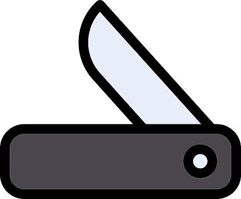 EPS 해외이미지 디자인 선 여행 일러스트 금속 하이킹 장비 도구 공구 나사 칼날 플랫 칼 주머니 스위스 사인 날카로움 윤곽 육군 조립 와인오프너 고립 멀티 접기 해외일러스트 유럽 모션 재질 레저 군대 병따개 파일형식 벡터 이미지허브