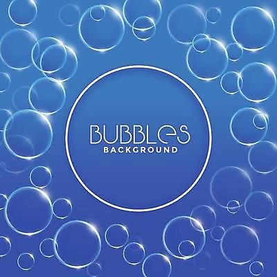 EPS 해외이미지 일러스트 사람없음 파란색 거품 물방울 원형 투명 해외일러스트 도형 컬러 파일형식 벡터 이미지허브