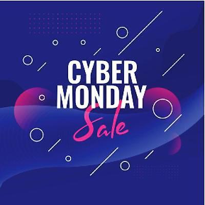 EPS 해외이미지 디자인 배너 선 백그라운드 일러스트 사람없음 파란색 쇼핑 세일 사이버먼데이 해외일러스트 컬러 이벤트 파일형식 벡터 이미지허브