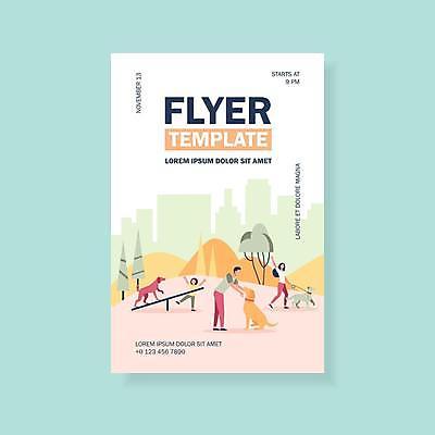 EPS 해외이미지 디자인 여자 남자 반려견 어린이 분홍색 일러스트 성인 타이포그라피 세명 반려동물 산책 만세 홍보물 시소 목줄 해외일러스트 동물 문자 컬러 모션 휴식 사람 개 놀이기구 파일형식 벡터 반려용품 이미지허브