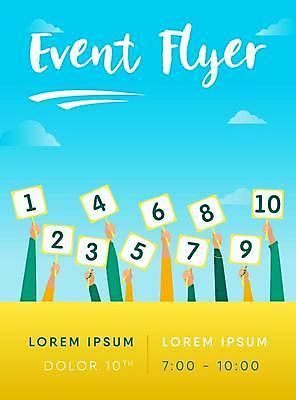 EPS 해외이미지 손 디자인 일러스트 들기 이벤트 타이포그라피 신체부위 파란색 숫자 팻말 홍보물 순위 평가 해외일러스트 문자 컬러 모션 프레임 사람 파일형식 벡터 이미지허브