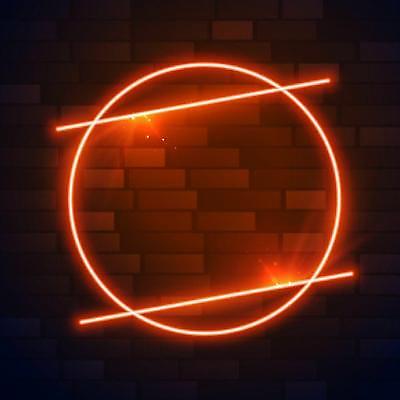 EPS 해외이미지 배너 라인일러스트 일러스트 프레임 사람없음 그래픽 빨간색 빛 원형 네온 대각선 해외일러스트 도형 선 컬러 파일형식 벡터 이미지허브