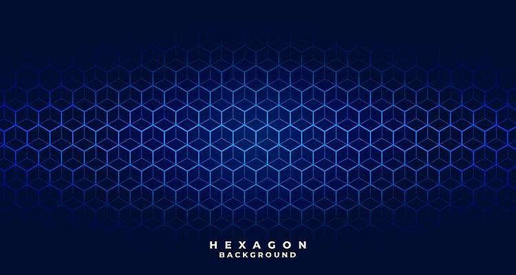 EPS 해외이미지 모양 디자인 배너 선 백그라운드 패턴 일러스트 추상 장식 파란색 어둠 연결 철사 육각형 망사 벌집 해외일러스트 도형 컬러 무늬 직물 파일형식 벡터 이미지허브