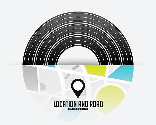 EPS 해외이미지 백그라운드 일러스트 사람없음 원형 고속도로 연결 아치 위치 약도 해외일러스트 도형 도로 지도 파일형식 벡터 이미지허브