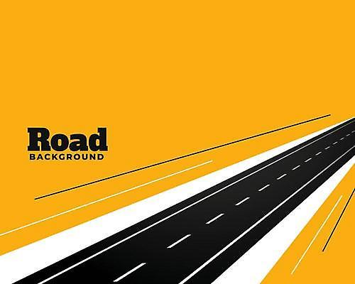 EPS 해외이미지 백그라운드 일러스트 타이포그라피 사람없음 노란색 고속도로 직선 해외일러스트 문자 도로 선 컬러 파일형식 벡터 이미지허브