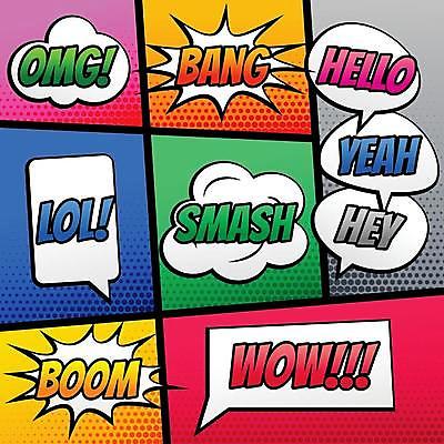 EPS 해외이미지 디자인 말풍선 일러스트 추상 프레임 사람없음 세트 표현 만화 복고 팝아트 코믹 카툰스타일 구성 팝 효과 해외일러스트 무늬 그림 파일형식 벡터 이미지허브