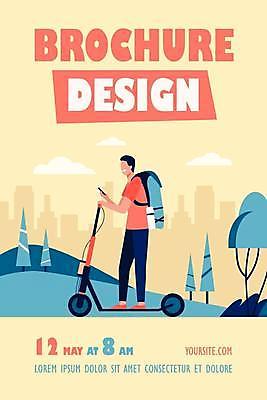 EPS 해외이미지 전신 나무 디자인 공원 남자 일러스트 한명 서기 들기 성인 타이포그라피 스마트폰 노란색 홍보물 성인남자한명만 전동퀵보드 해외일러스트 식물 문자 1 공공시설 육상교통 컬러 모션 사람 핸드폰 스마트기기 퀵보드 남자한명만 성인남자만 파일형식 벡터 이미지허브