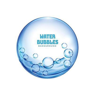 EPS 해외이미지 일러스트 사람없음 파란색 거품 물방울 원형 해외일러스트 도형 컬러 파일형식 벡터 이미지허브