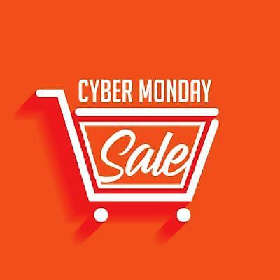 EPS 해외이미지 디자인 배너 일러스트 사람없음 쇼핑 세일 주황색 쇼핑카 사이버먼데이 해외일러스트 컬러 이벤트 카트 파일형식 벡터 이미지허브