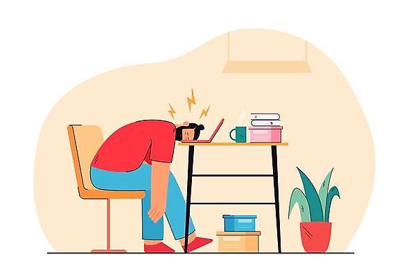 EPS 해외이미지 전신 식물 남자 화분 엎드리기 일러스트 피곤 한명 앉기 성인 아웃포커스 책 노트북 상자 노란색 업무 우울증 성인남자한명만 해외일러스트 1 컬러 컨셉 모션 촬영기법 사람 전자제품 작업 질병 남자한명만 성인남자만 파일형식 벡터 이미지허브