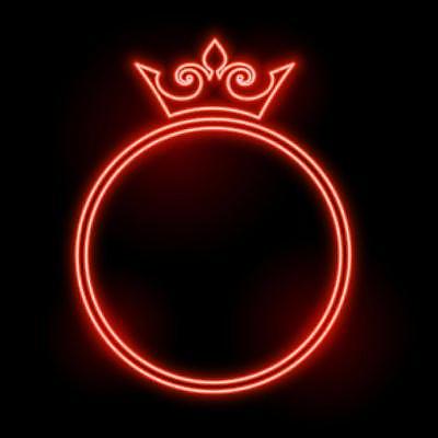 EPS 해외이미지 배너 선 라인일러스트 일러스트 성공 왕관 프레임 사람없음 그래픽 빨간색 빛 원형 고급 네온 해외일러스트 도형 컬러 컨셉 파일형식 벡터 이미지허브