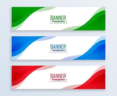 EPS 해외이미지 디자인 배너 물결 곡선 일러스트 사람없음 그래픽 가로 세트 웨이브 해외일러스트 선 파일형식 벡터 이미지허브