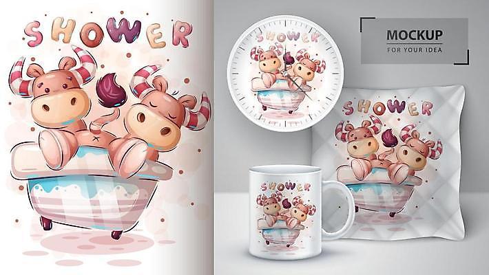 EPS 해외이미지 동물 캐릭터 어린이 일러스트 반려동물 페인트 아기 만화 해외일러스트 일러캐릭터 사람 파일형식 벡터 이미지허브