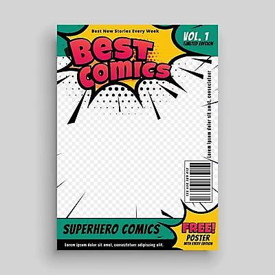 EPS 해외이미지 디자인 포스터 백그라운드 일러스트 사람없음 공백 만화 레이아웃 복고 팝아트 코믹 페이지 타이틀 카툰스타일 만화책 출판 팝 스타일 해외일러스트 책 그림 파일형식 벡터 이미지허브