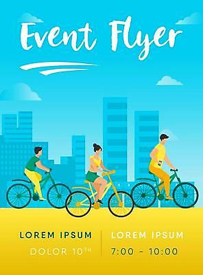 EPS 해외이미지 전신 디자인 여자 남자 어린이 하늘색 일러스트 들기 앉기 소년 성인 건물 세명 스마트폰 자전거 승차 물통 홍보물 해외일러스트 건축물 모션 사람 파란색 핸드폰 스마트기기 바이크 파일형식 벡터 이미지허브