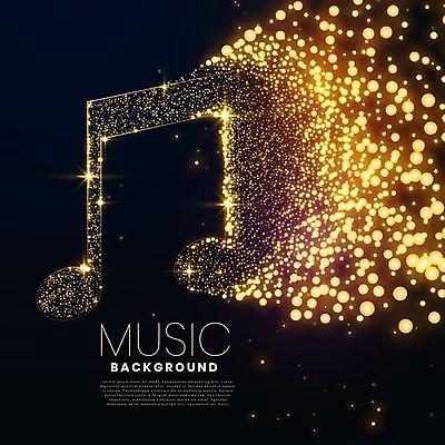 EPS 해외이미지 템플릿 디자인 배너 포스터 음악 백그라운드 음표 일러스트 노래 추상 불꽃 이벤트 빛 파티 축제 소리 콘서트 덮개 춤 황금 앨범 클럽 디스코 쇼 멜로디 뮤지컬 합창단 더스트파티클 효과 해외일러스트 기호 무늬 불 문화예술 공연 뚜껑 그룹 합창 파일형식 벡터 이미지허브