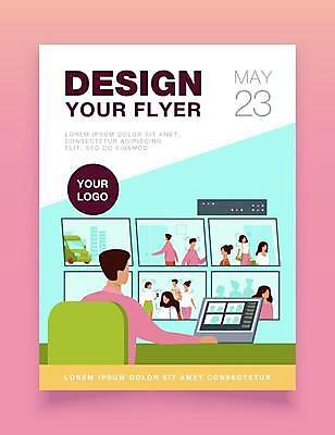 EPS 해외이미지 직업 캐릭터 남자 일러스트 노동자 경비 안전 사람 앉기 컴퓨터 카메라 스크린 모니터 어둠 전시 방 관찰 업무 판넬 센터 플랫 경찰 만화 도둑 예방 보안 감시 시스템 동영상 사생활 스파이 장교 제어 탐지 터미널 해외일러스트 일러캐릭터 모션 전자제품 작업 보호 범죄인 파일형식 벡터 이미지허브