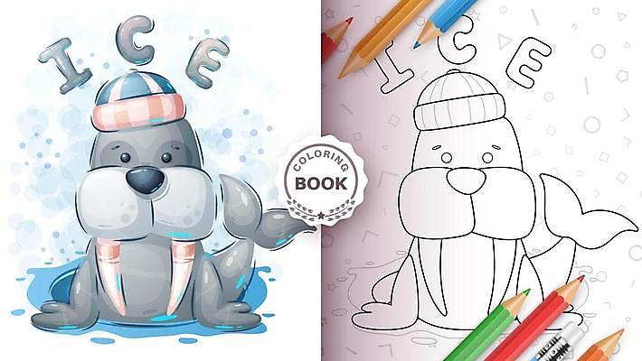 EPS 해외이미지 동물 캐릭터 어린이 패턴 일러스트 수채화 반려동물 페인트 아기 만화 해외일러스트 일러캐릭터 무늬 사람 파일형식 벡터 이미지허브