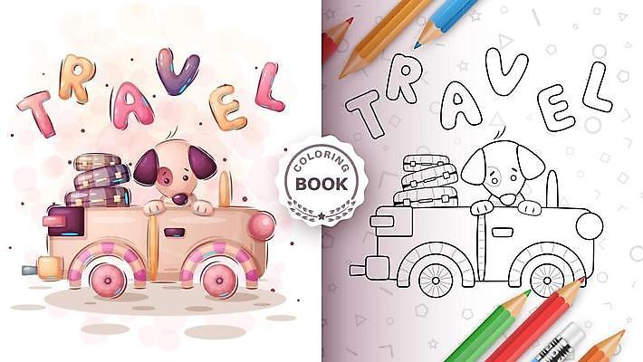 EPS 해외이미지 동물 캐릭터 어린이 패턴 일러스트 수채화 반려동물 페인트 아기 만화 해외일러스트 일러캐릭터 무늬 사람 파일형식 벡터 이미지허브