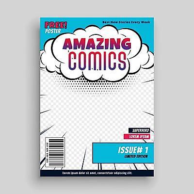 EPS 해외이미지 디자인 백그라운드 일러스트 사람없음 공백 만화 레이아웃 복고 팝아트 코믹 카툰스타일 만화책 팝 스타일 해외일러스트 책 그림 파일형식 벡터 이미지허브