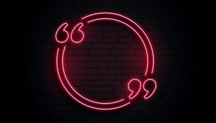 EPS 해외이미지 배너 선 라인일러스트 일러스트 프레임 사람없음 그래픽 빨간색 빛 원형 네온 큰따옴표 해외일러스트 도형 기호 컬러 파일형식 벡터 이미지허브