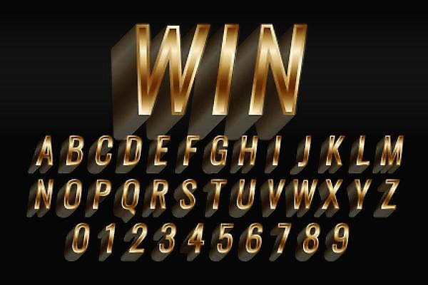 EPS 해외이미지 알파벳 일러스트 텍스트 타이포그라피 사람없음 세트 숫자 검은색 금색 우승 고급 스타일 해외일러스트 문자 영어 컬러 컨셉 최고 파일형식 벡터 이미지허브
