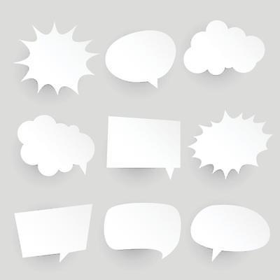 EPS 해외이미지 말풍선 일러스트 사람없음 디자인소스 해외일러스트 파일형식 벡터 편집소스 이미지허브