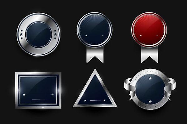 EPS 해외이미지 디자인 배너 기념일 리본 일러스트 프레임 빛 세트 꼬리표 라벨 금속 화환 공백 수확 원형 고급 우아함 선택 은색 물개 수집 심볼 약속 배지 팩 방패 보증 알루미늄 엘리먼트 증명서 철강 프리미엄 해외일러스트 도형 꽃 컬러 컨셉 농업 포유류 재질 이벤트 바다동물 화장품 빚 파일형식 벡터 이미지허브