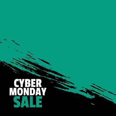 EPS 해외이미지 디자인 일러스트 사람없음 초록색 쇼핑 세일 검은색 사이버먼데이 해외일러스트 컬러 이벤트 파일형식 벡터 이미지허브