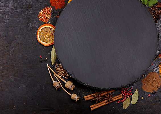 포토 JPG 해외이미지 백그라운드 오렌지 프레임 건조 사람없음 검은색 가루 허브 시나몬 통후추 카피스페이스 팔각회향 해외포토 식물 컬러 과일 공백 향신료 후추 파일형식 이미지허브