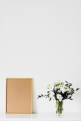 포토 JPG 해외이미지 꽃 액자 실내 사람없음 인테리어 꽃병 목업 해외포토 식물 디자인 내부 파일형식 이미지허브