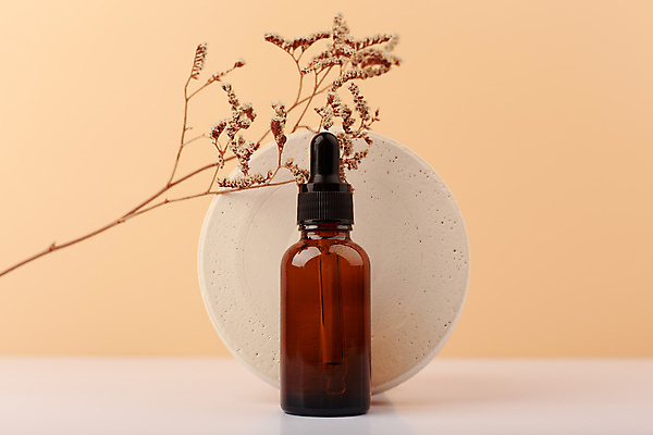 포토 JPG 해외이미지 실내 사람없음 화장품 스킨케어 공병 목업 베이지색배경 해외포토 백그라운드 내부 뷰티 베이지색 병_담는 파일형식 이미지허브